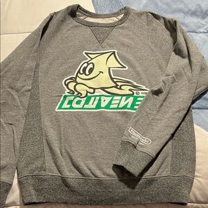 Nintendo Gray Squid Graphic Men's Crewneck Sweater